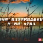 ”八闽楷模”晋江优秀民营企业家群体,20年“再造”11个晋江