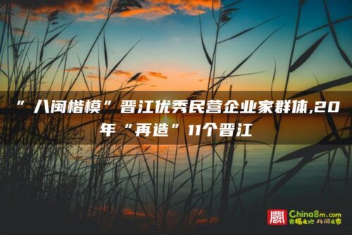 ”八闽楷模”晋江优秀民营企业家群体,20年“再造”11个晋江