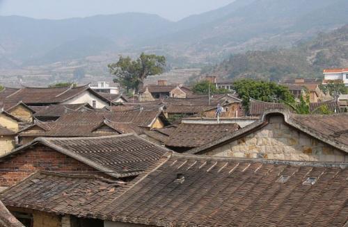 四面环山,青山叠翠,秀水涟漾,福建省漳州市长泰古山重景区