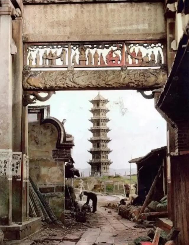 140年前福州是这样!金山寺真漂亮,中亭街好狭窄