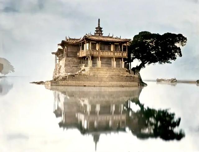 140年前福州是这样!金山寺真漂亮,中亭街好狭窄