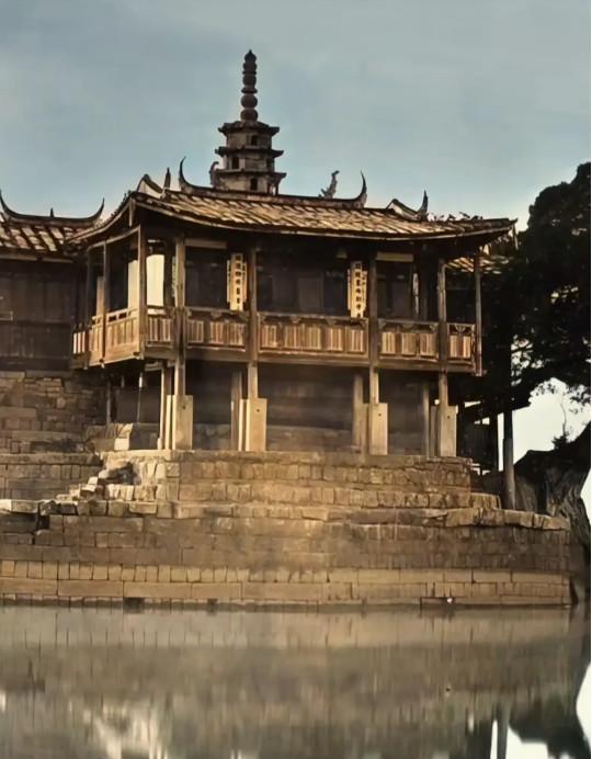 140年前福州是这样!金山寺真漂亮,中亭街好狭窄
