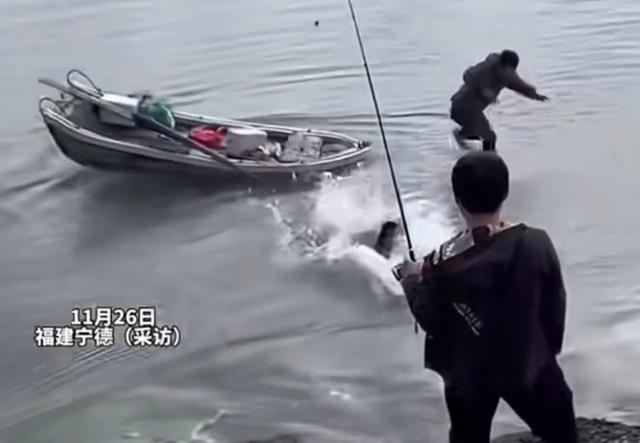 福建两钓鱼人遇涨潮急流跳船逃生,一人遇难!网友却埋怨岸边垂钓人