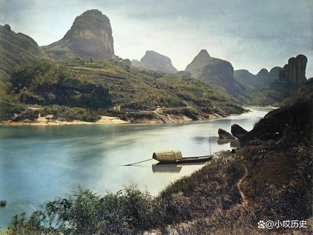 1877年福建永福河,方广岩寺,玉女峰,建阳县等名胜风景