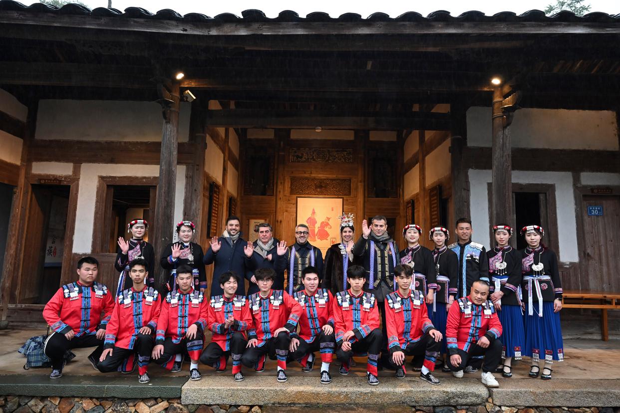 福建霞浦:意大利客人体验畲乡风情