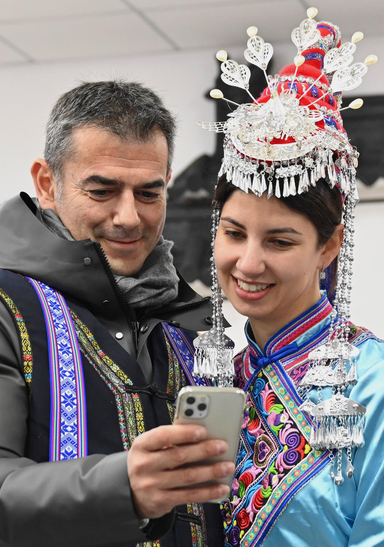 福建霞浦:意大利客人体验畲乡风情