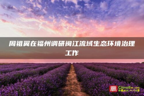 周祖翼在福州调研闽江流域生态环境治理工作