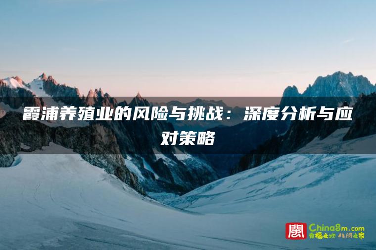 霞浦养殖业的风险与挑战:深度分析与应对策略