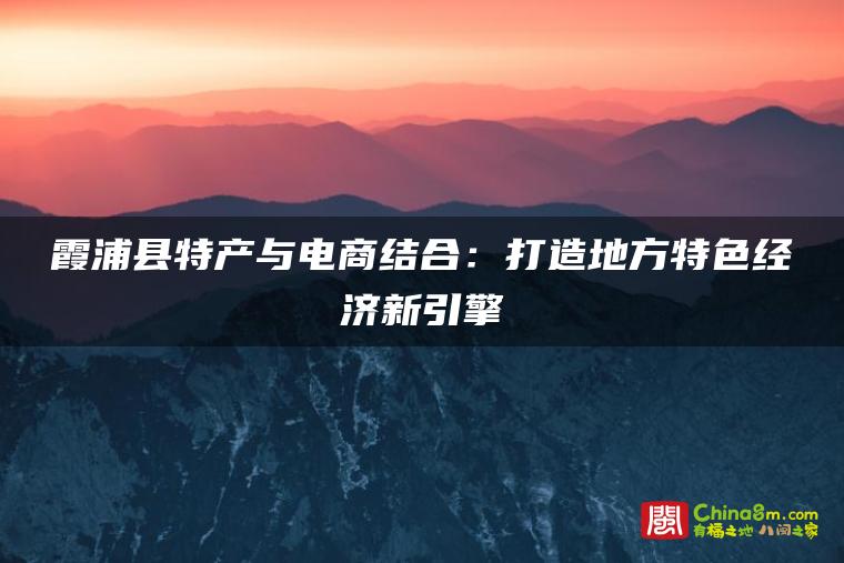 霞浦县特产与电商结合:打造地方特色经济新引擎