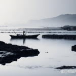 霞浦滩涂的渔民劳作